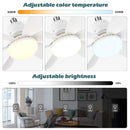Ventoinha de Teto com Luz LED e Comando à Distância – Casquilho E27