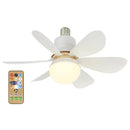 Ventoinha de Teto com Luz LED e Comando à Distância – Casquilho E27