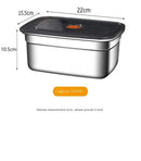 Caixa para Alimentos em Aço Inoxidável com Tampa