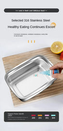 Caixa para Alimentos em Aço Inoxidável com Tampa