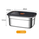 Caixa para Alimentos em Aço Inoxidável com Tampa