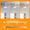 Ventoinha de Teto com Luz LED e Comando à Distância – Casquilho E27